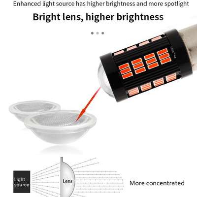 1157 1156 4014 66 SMD LED 브레이크 라이트 자동차 역전용 내부 LED 전구 자동차 캔버스