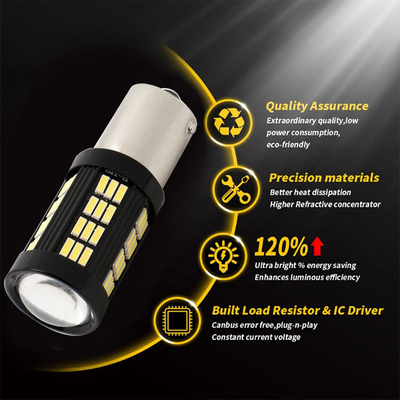1157 1156 4014 66 SMD LED 브레이크 라이트 자동차 역전용 내부 LED 전구 자동차 캔버스