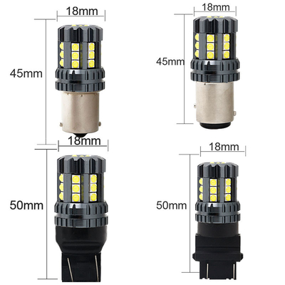 흰색 LED 자동차 턴 신호등 오토 12V 24V 2835 45SMD 1156 1157 T25 3156 3157 T20 7440 7443 Canbus 전구 자동차 LED