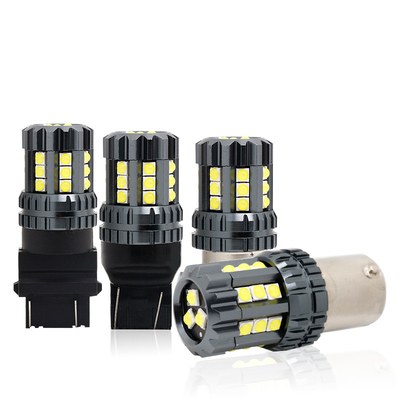 흰색 LED 자동차 턴 신호등 오토 12V 24V 2835 45SMD 1156 1157 T25 3156 3157 T20 7440 7443 Canbus 전구 자동차 LED