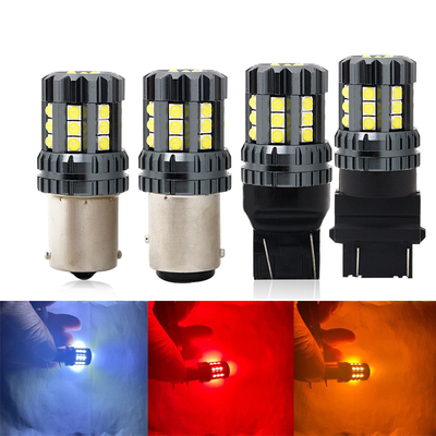 흰색 LED 자동차 턴 신호등 오토 12V 24V 2835 45SMD 1156 1157 T25 3156 3157 T20 7440 7443 Canbus 전구 자동차 LED