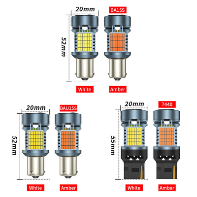캔버스와 함께 LED 전구 2016 120SMD T20 1156 1157 3156 3157 팬 자동 램프와 함께 LED 턴 신호 브레이크 라이트