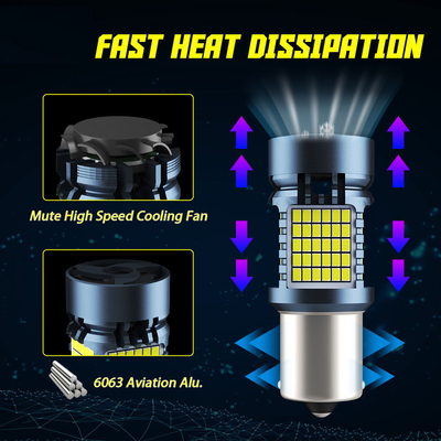 캔버스와 함께 LED 전구 2016 120SMD T20 1156 1157 3156 3157 팬 자동 램프와 함께 LED 턴 신호 브레이크 라이트