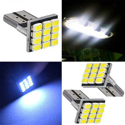 전력 9W LED 전구 방수 IP67 360도 자동차 등불 12v T10 12SMD 1206 3020 읽기 등불 면허판
