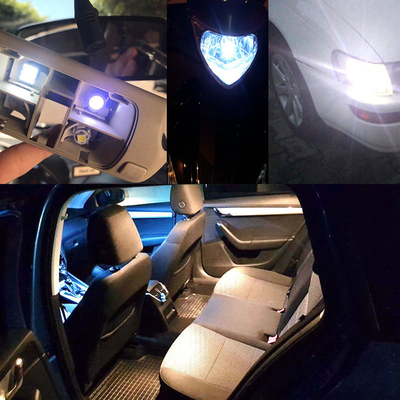 전력 9W LED 전구 방수 IP67 360도 자동차 등불 12v T10 12SMD 1206 3020 읽기 등불 면허판