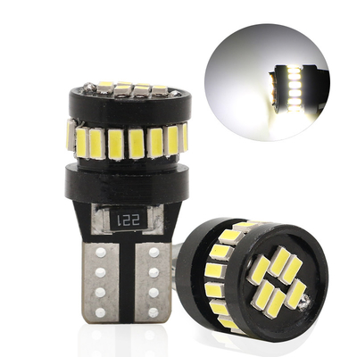 3014 LED 칩 자동차 전구 백광 360도 빔 각 T10 3014 24smd 일정한 전류 밝은 LED 전구