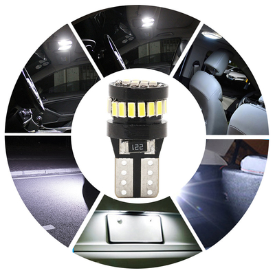 3014 LED 칩 자동차 전구 백광 360도 빔 각 T10 3014 24smd 일정한 전류 밝은 LED 전구