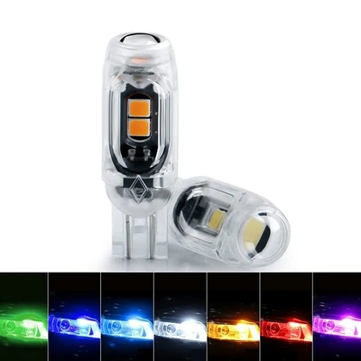 360도 LED 전구 자동차 면허판 빛 T10 2835 3030 5smd LED 하이라이트 5W5 비극적 작은 너비 램프