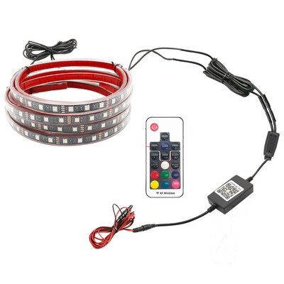 자동차 LED 내부 조명 다채로운 원격 제어 유연 ABS 12V 자동차 LED 스트립 조명