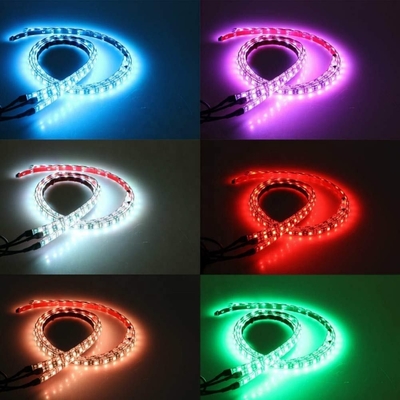 자동차 LED 내부 조명 다채로운 원격 제어 유연 ABS 12V 자동차 LED 스트립 조명