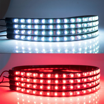 자동차 LED 내부 조명 다채로운 원격 제어 유연 ABS 12V 자동차 LED 스트립 조명