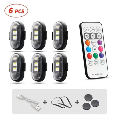 RGB 컬러 LED 자동차 내부 대기 조명 마이크로 USB IP67 무선 원격 제어