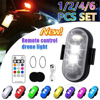 RGB 컬러 LED 자동차 내부 대기 조명 마이크로 USB IP67 무선 원격 제어