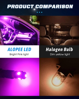 194 자동차 LED 라이트 전구 6500K는 T10 SMD 5050 칩을 억지로 밀어넣습니다