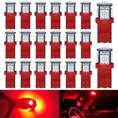 194 자동차 LED 라이트 전구 6500K는 T10 SMD 5050 칩을 억지로 밀어넣습니다
